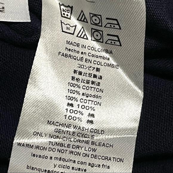 Michael Kors Mens Long Sleeve T-Shirt Crewneck XL Navy With Camo Prints NWT - Picture 10 of 15